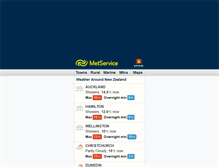 Tablet Screenshot of m.metservice.com