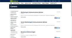 Desktop Screenshot of careers.metservice.com